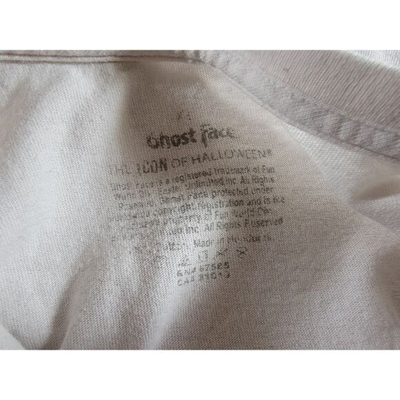 Vintage Ghost Face White T-shirt - XL - Picture 6 of 7